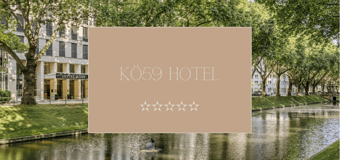 Das neue Kö59 Hotel mit einem Escort Düsseldorf betrachten